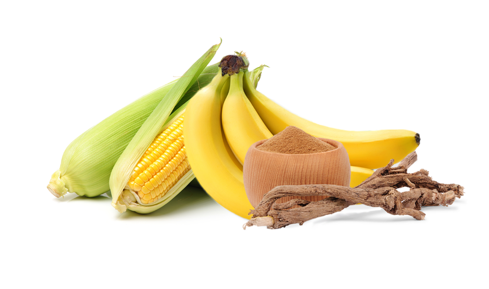 Photo of banana, corn and chicory root