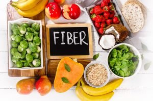 High fiber food flat lay